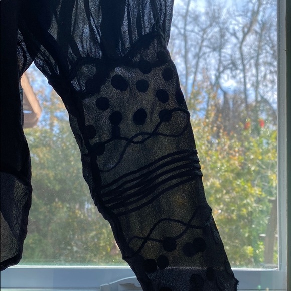 Ulla Johnson Alba Silk Polka Dot Sheer Blouse - Picture 13 of 16